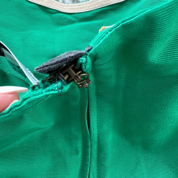 See By Chloe Ottoman Zipper Dress Green Sz 4 - Picture 11 of 13